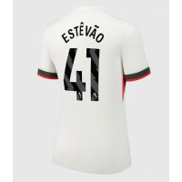 Stroje piłkarskie Chelsea Estevao Willian #41 Koszulka Wyjazdowej dla damskie 2025-26 Krótki Rękaw